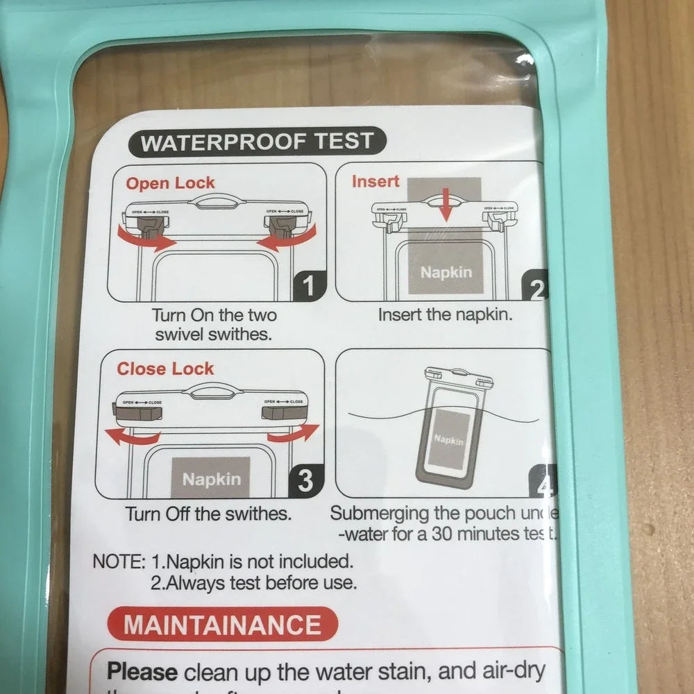 Hiearcool Waterproof Beach Pouch Cell Phone Case iPhone 16 15 14 13 Pro Max